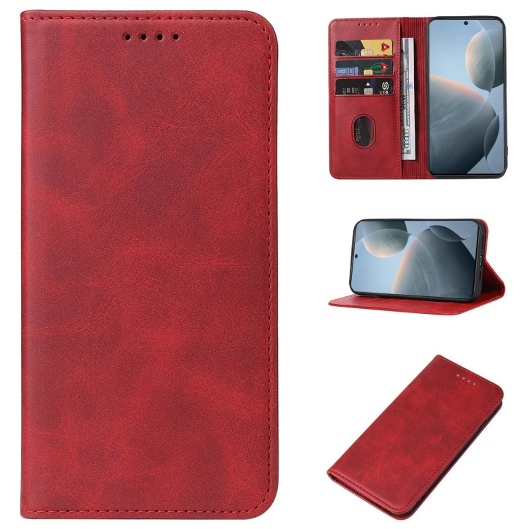 For Xiaomi Redmi K70E Magnetic Closure Leather Phone Case(Red) - K70E Cases by buy2fix | Online Shopping UK | buy2fix