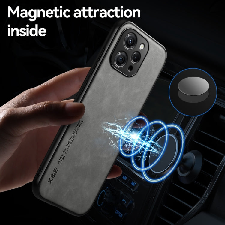 For Xiaomi 14 Pro Skin Feel Magnetic Leather Back Phone Case(Blue) - 14 Pro Cases by buy2fix | Online Shopping UK | buy2fix