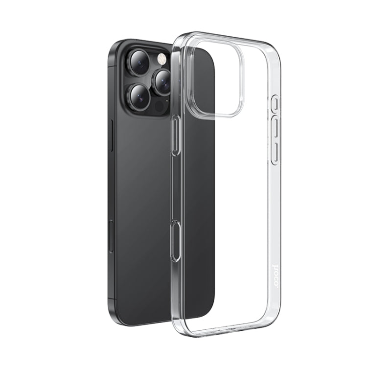 For iPhone 16 Pro hoco Light Series Soft TPU Phone Case(Transparent) - iPhone 16 Pro Cases by hoco | Online Shopping UK | buy2fix