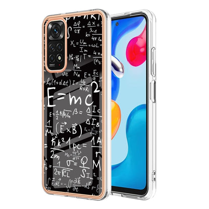 For Xiaomi Redmi Note 11s / Note 11 4G Electroplating Marble Dual-side IMD Phone Case(Equation) - Xiaomi Cases by buy2fix | Online Shopping UK | buy2fix