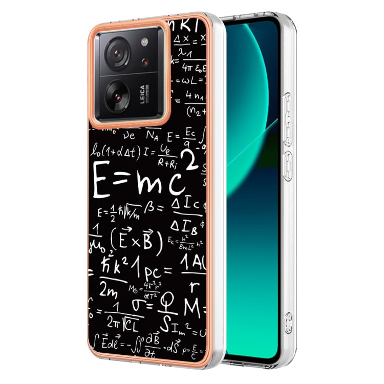 For Xiaomi 13T/13T Pro Electroplating Marble Dual-side IMD Phone Case(Equation) - Xiaomi Cases by buy2fix | Online Shopping UK | buy2fix