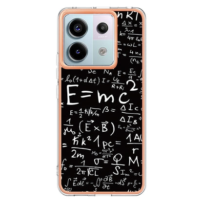 For Xiaomi Redmi Note 13 Pro 5G Global Electroplating Marble Dual-side IMD Phone Case(Equation) - Note 13 Pro Cases by buy2fix | Online Shopping UK | buy2fix