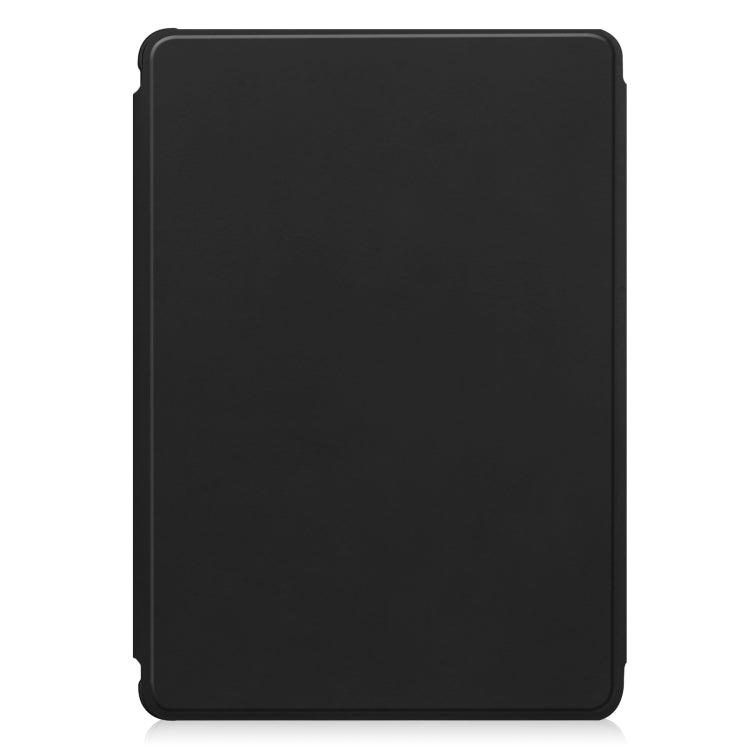 For Samsung Galaxy Tab S9 FE+ 360 Rotation Transparent Smart Leather Case(Black) - Galaxy Tab S9 FE+ by buy2fix | Online Shopping UK | buy2fix