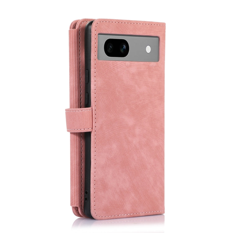 For Google Pixel 7a Dream 9-Card Wallet Zipper Bag Leather Phone Case(Pink) - Google Cases by buy2fix | Online Shopping UK | buy2fix