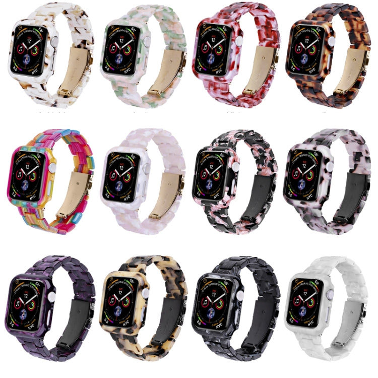 For Apple Watch Ultra 2 / Ultra 49mm Printed Resin PC Watch Band Case Kit(Rainbow) - Watch Cases by buy2fix | Online Shopping UK | buy2fix