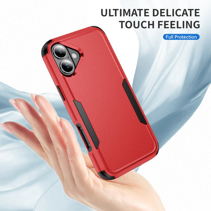 For iPhone 16 Plus Commuter Shockproof TPU + PC Phone Case(Red+Black) - iPhone 16 Plus Cases by buy2fix | Online Shopping UK | buy2fix