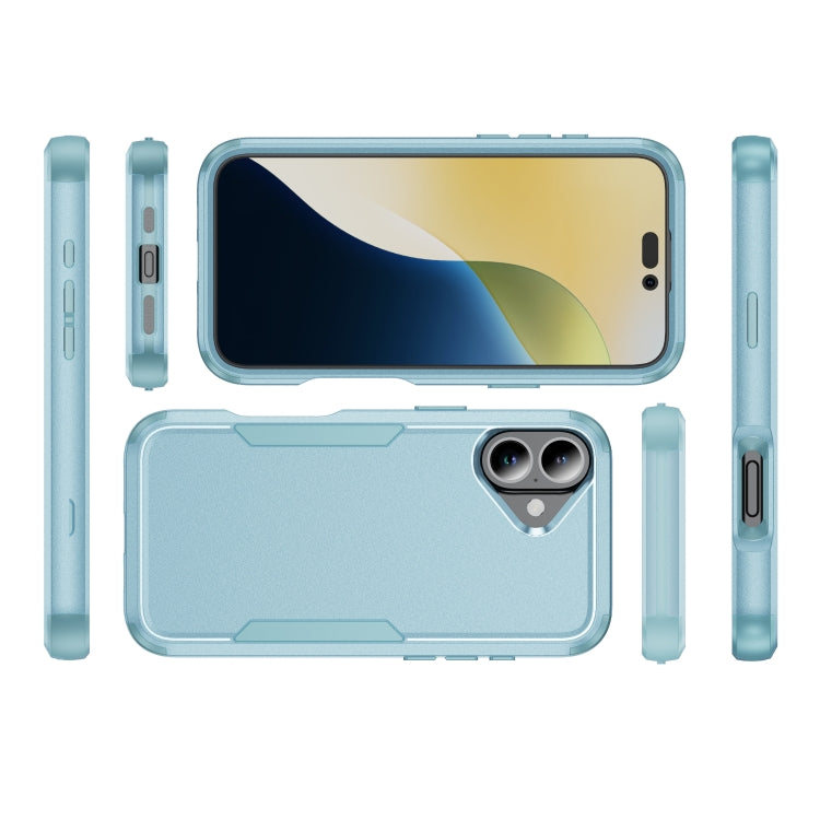 For iPhone 16 Plus Commuter Shockproof TPU + PC Phone Case(Grey Green) - iPhone 16 Plus Cases by buy2fix | Online Shopping UK | buy2fix