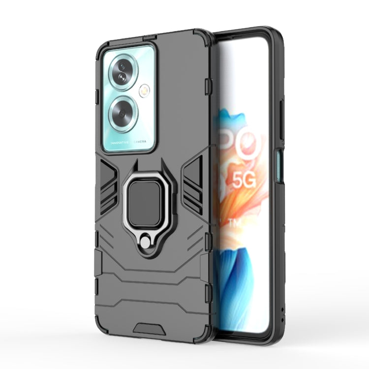 For OPPO A79 5G PC + TPU Shockproof Protective Phone Case with Magnetic Ring Holder(Black) - OPPO Cases by buy2fix | Online Shopping UK | buy2fix