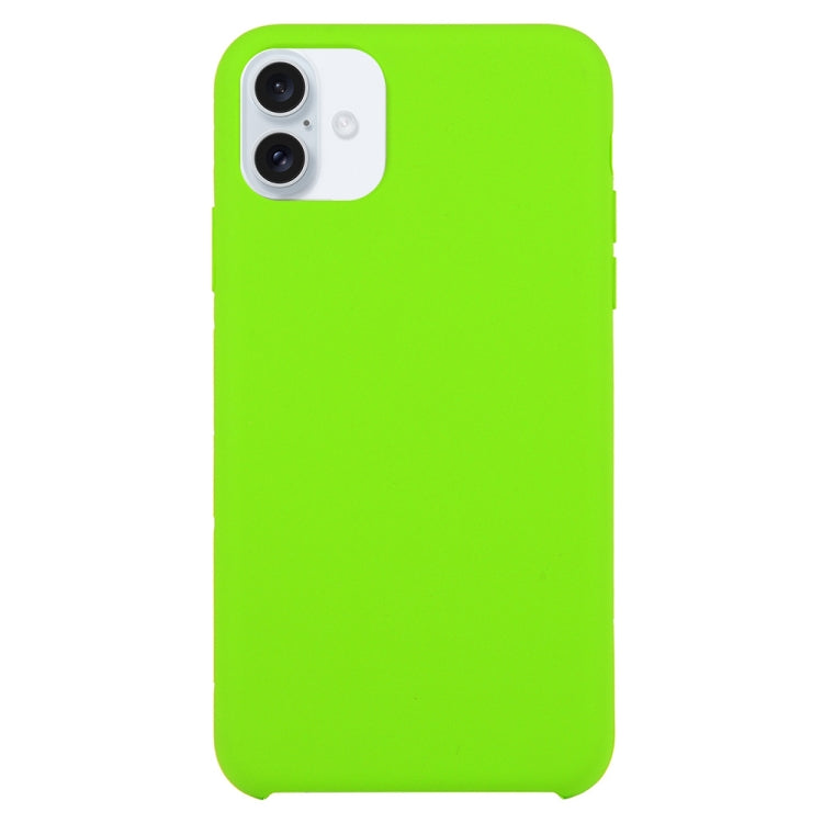 For iPhone 16 Solid Silicone Phone Case(Light Green) - iPhone 16 Cases by buy2fix | Online Shopping UK | buy2fix