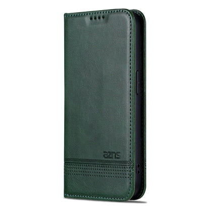 For iPhone 16 Pro AZNS Magnetic Calf Texture Flip Leather Phone Case(Dark Green) - iPhone 16 Pro Cases by AZNS | Online Shopping UK | buy2fix