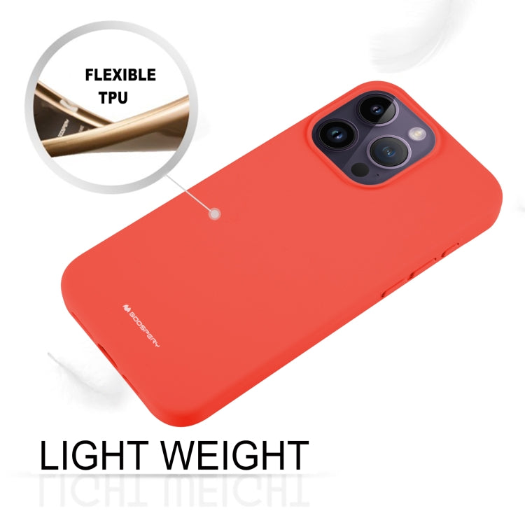 For iPhone 15 Pro Max GOOSPERY SILICONE Silky Soft TPU Phone Case(Red) - iPhone 15 Pro Max Cases by GOOSPERY | Online Shopping UK | buy2fix