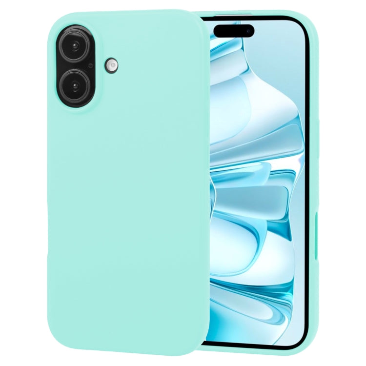 For iPhone 16 Plus GOOSPERY SOFT FEELING Liquid TPU Soft Phone Case(Mint Green) - iPhone 16 Plus Cases by GOOSPERY | Online Shopping UK | buy2fix