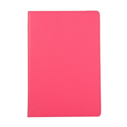 For Samsung Galaxy Tab S9 Ultra 360 Degrees Rotation Holder Litchi Texture Leather Tablet Case(Rose Red) - Galaxy Tab S9 Ultra Cases by buy2fix | Online Shopping UK | buy2fix