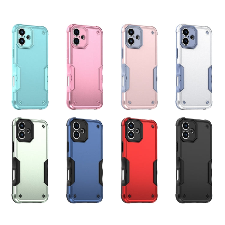 For iPhone 16 Non-slip Shockproof Armor Phone Case(Pink) - iPhone 16 Cases by buy2fix | Online Shopping UK | buy2fix