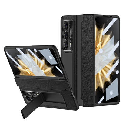 For Honor Magic V2 Shield Series Integrated Folding Phone Case(Black) - Honor Cases by buy2fix | Online Shopping UK | buy2fix