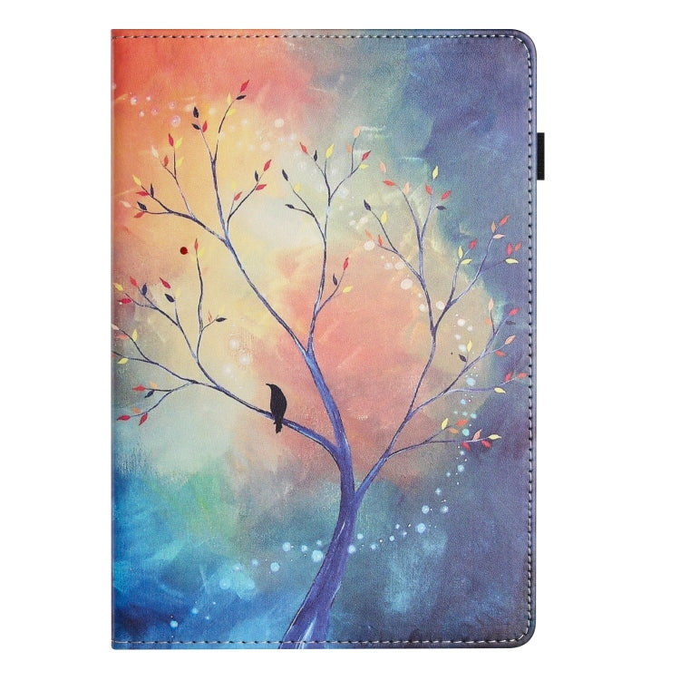 For iPad Pro 11 2024 Sewing Litchi Texture Smart Leather Tablet Case(Oil Painting Tree) - iPad Pro 11 2024 Cases by buy2fix | Online Shopping UK | buy2fix