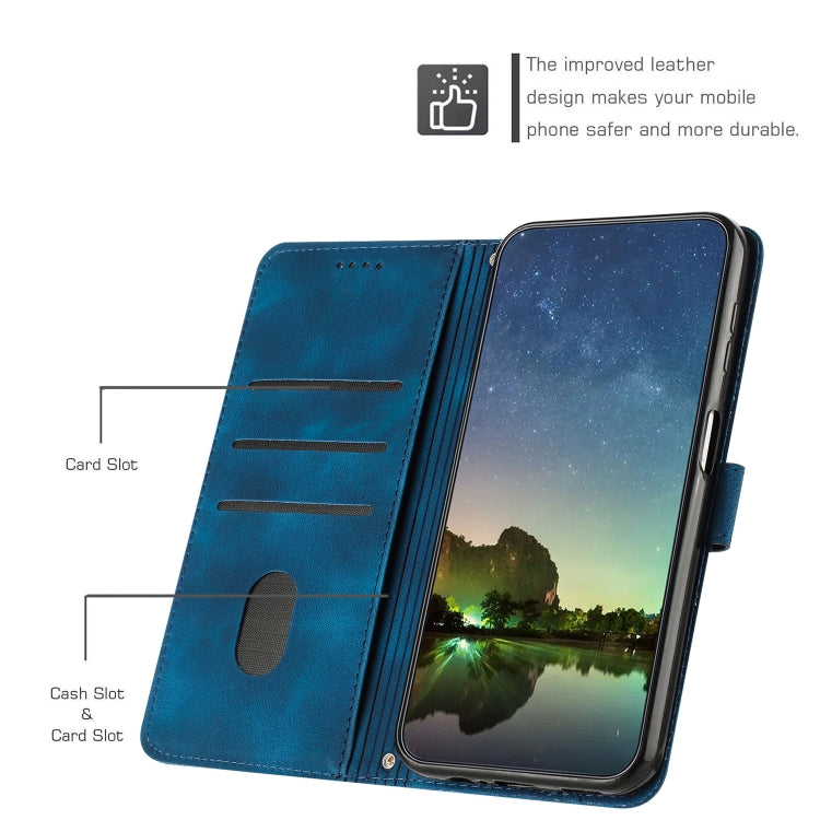 For Xiaomi 14 Pro Dream Triangle Leather Phone Case with Lanyard(Blue) - 14 Pro Cases by buy2fix | Online Shopping UK | buy2fix