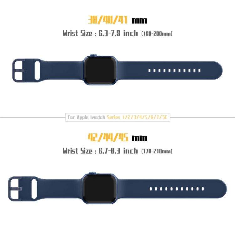 For Apple Watch Ultra 49mm Pin Buckle Silicone Watch Band(Abyss Blue) - Watch Bands by buy2fix | Online Shopping UK | buy2fix