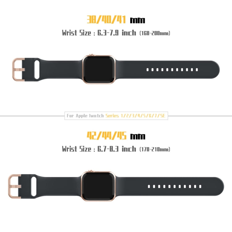 For Apple Watch SE 2022 40mm Pin Buckle Silicone Watch Band(Dark Grey) - Watch Bands by buy2fix | Online Shopping UK | buy2fix