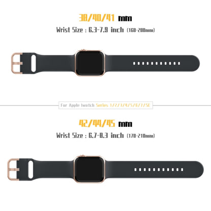 For Apple Watch Series 3 42mm Pin Buckle Silicone Watch Band(Dark Grey) - Watch Bands by buy2fix | Online Shopping UK | buy2fix