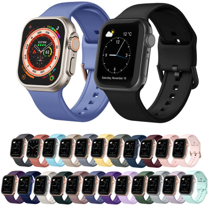 For Apple Watch Series 4 40mm Pin Buckle Silicone Watch Band(Purple) - Watch Bands by buy2fix | Online Shopping UK | buy2fix