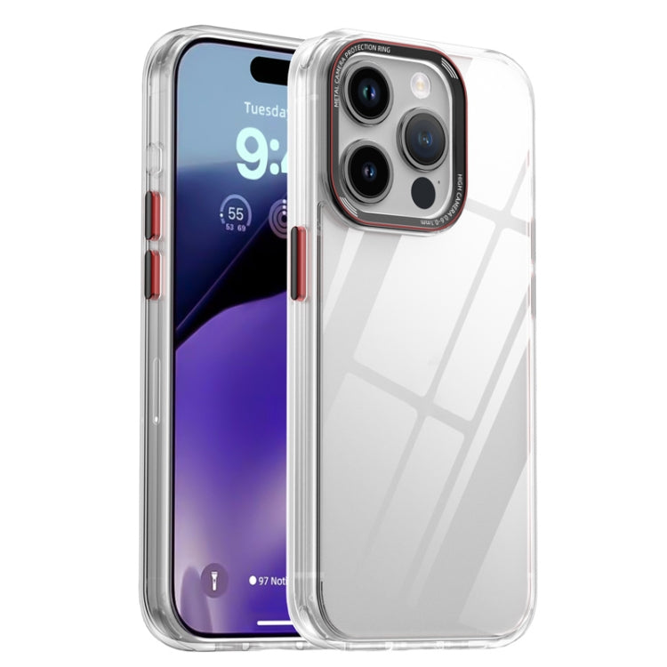 For iPhone 15 Pro Max iPAKY MG Series Transparent PC+TPU Phone Case(Transparent) - iPhone 15 Pro Max Cases by iPAKY | Online Shopping UK | buy2fix