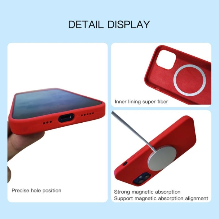 For iPhone 16 Pro Max Liquid Silicone Full Coverage MagSafe Phone Case(Red) - iPhone 16 Pro Max Cases by buy2fix | Online Shopping UK | buy2fix