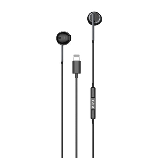 TOTU EP-3 In-Ear Wired Earphone Cable Length:1.2m, Plug Type:8 Pin(Black) - In Ear Wired Earphone by TOTUDESIGN | Online Shopping UK | buy2fix