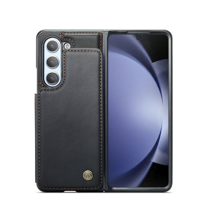 For Samsung Galaxy Z Fold5 CaseMe C22 PC+TPU Business Style RFID Anti-theft Leather Phone Case(Black) - Galaxy Z Fold5 Cases by CaseMe | Online Shopping UK | buy2fix