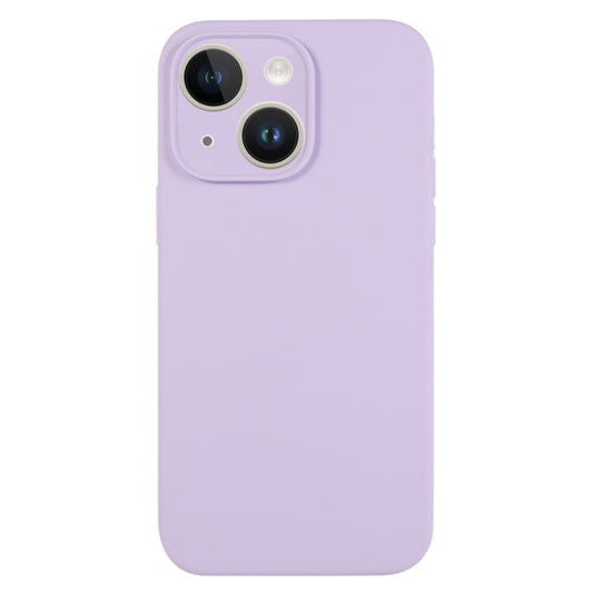 For iPhone 13 Pure Color Liquid Silicone Fine Pore Phone Case(Lilac Purple) - iPhone 13 Cases by buy2fix | Online Shopping UK | buy2fix