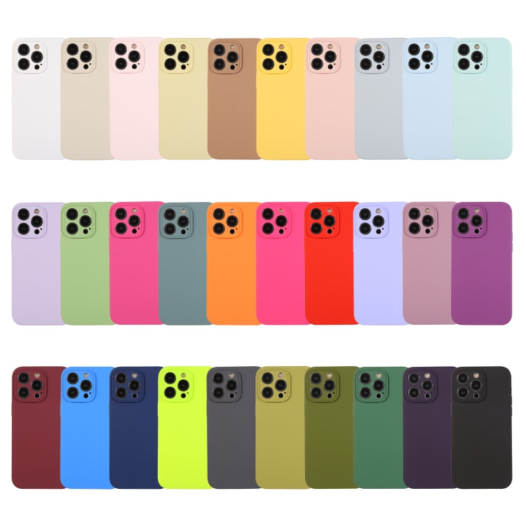 For iPhone 16 Pro Pure Color Liquid Silicone Fine Pore Phone Case(Black) - iPhone 16 Pro Cases by buy2fix | Online Shopping UK | buy2fix