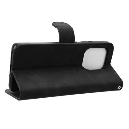 For Motorola Edge 50 Ultra Skin Feel Magnetic Flip Leather Phone Case(Black) - Motorola Cases by buy2fix | Online Shopping UK | buy2fix