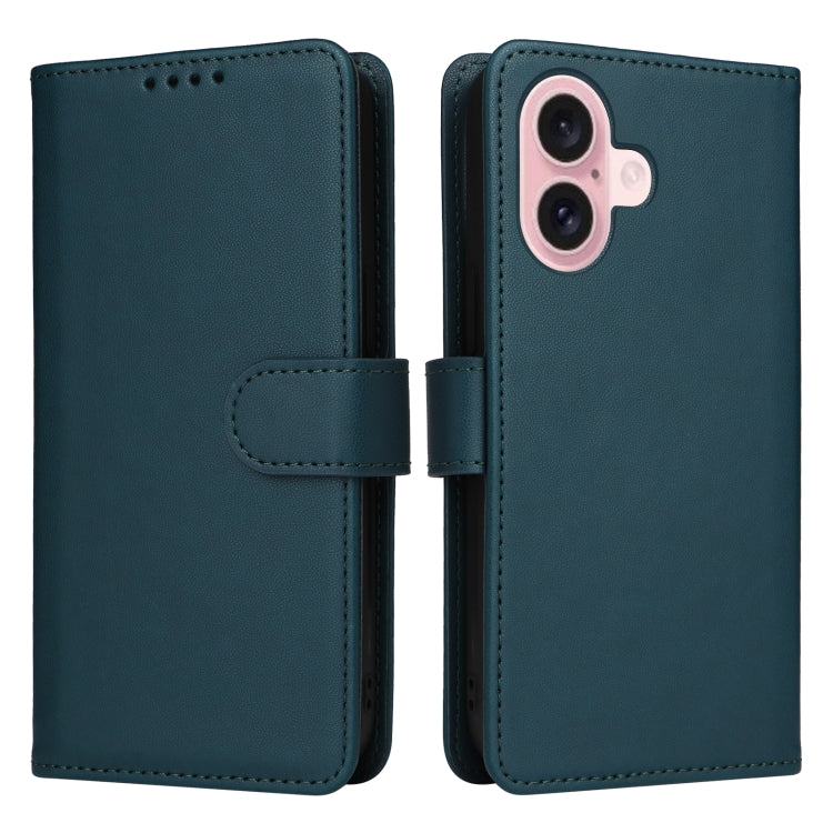 For iPhone 16 Plus BETOPNICE BN-005 2 in 1 Detachable Imitate Genuine Leather Phone Case(Blue) - iPhone 16 Plus Cases by BETOPNICE | Online Shopping UK | buy2fix