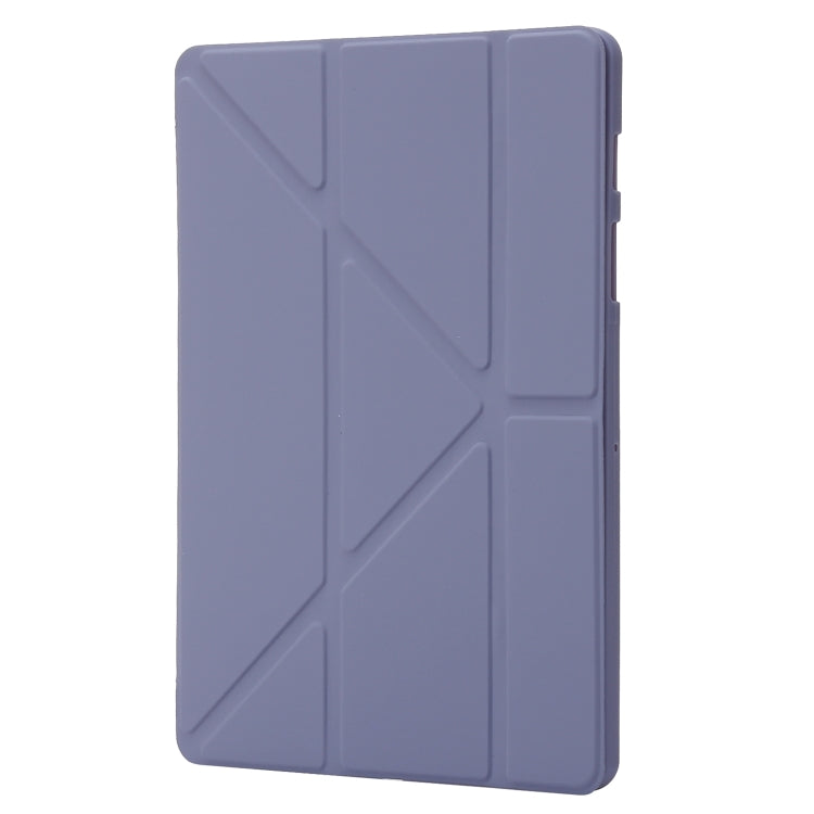 For Samsung Galaxy Tab S9+ Deformation Silicone Leather Tablet Case(Lavender) - Galaxy Tab S9+ Cases by buy2fix | Online Shopping UK | buy2fix