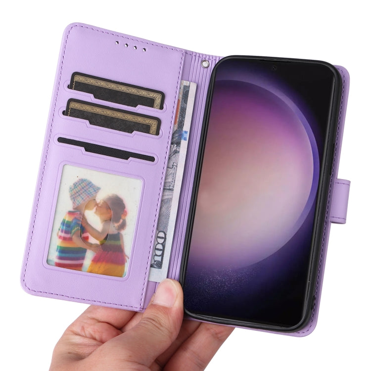 For Samsung Galaxy S24 Ultra 5G BETOPNICE BN-005 2 in 1 Detachable Imitate Genuine Leather Phone Case(Light Purple) - Galaxy S24 Ultra 5G Cases by BETOPNICE | Online Shopping UK | buy2fix