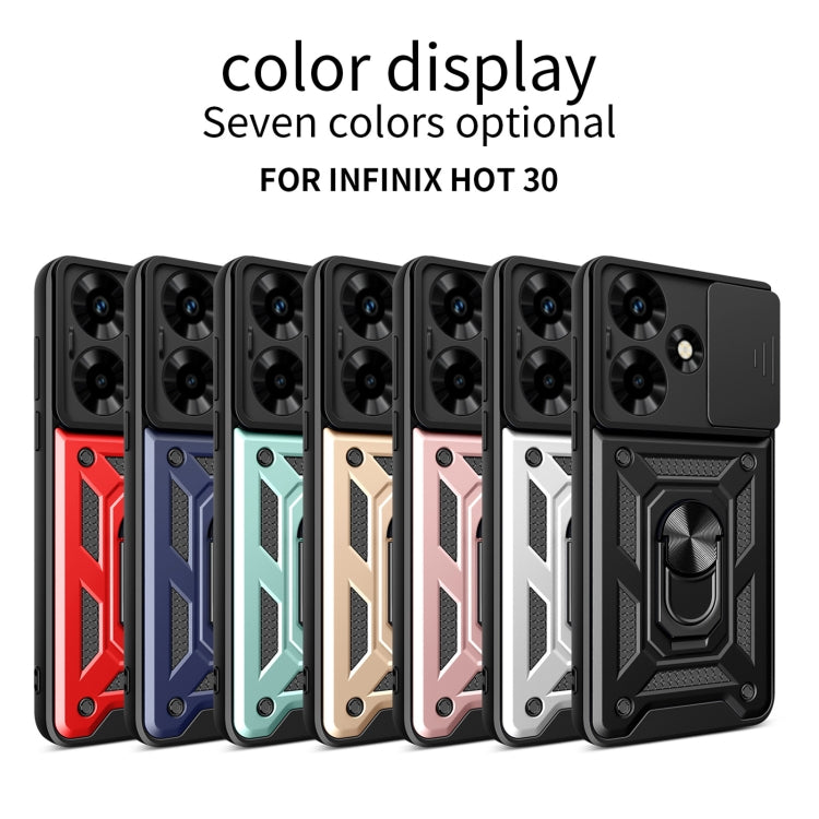 For Infinix Hot 30 Sliding Camera Cover Design TPU+PC Phone Case(Rose Gold) - Infinix Cases by buy2fix | Online Shopping UK | buy2fix