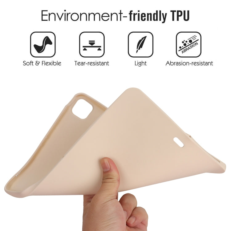 For iPad Pro 11 2024 Oil Spray Skin-friendly TPU Tablet Case(Milk White) - iPad Pro 11 2024 Cases by buy2fix | Online Shopping UK | buy2fix