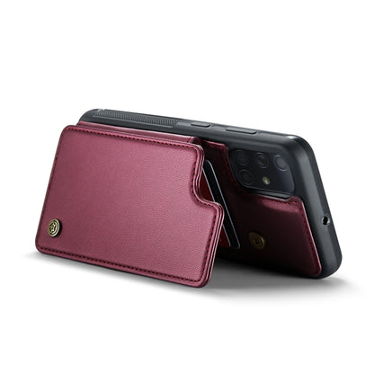 For Samsung Galaxy A51 4G CaseMe C22 Card Slots Holder RFID Anti-theft Phone Case(Wine Red) - Galaxy Phone Cases by CaseMe | Online Shopping UK | buy2fix