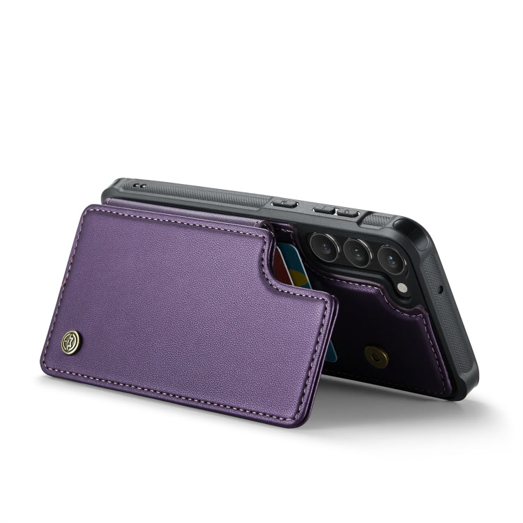 For Samsung Galaxy S23 5G CaseMe C22 Card Slots Holder RFID Anti-theft Phone Case(Purple) - Galaxy S23 5G Cases by CaseMe | Online Shopping UK | buy2fix