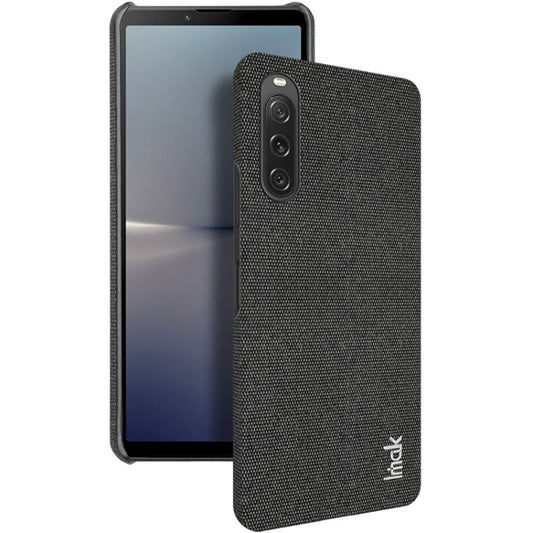 For Sony Xperia 10 V imak Ruiyi Series Cloth Texture PU + PC Phone Case(Black) - Sony Cases by imak | Online Shopping UK | buy2fix