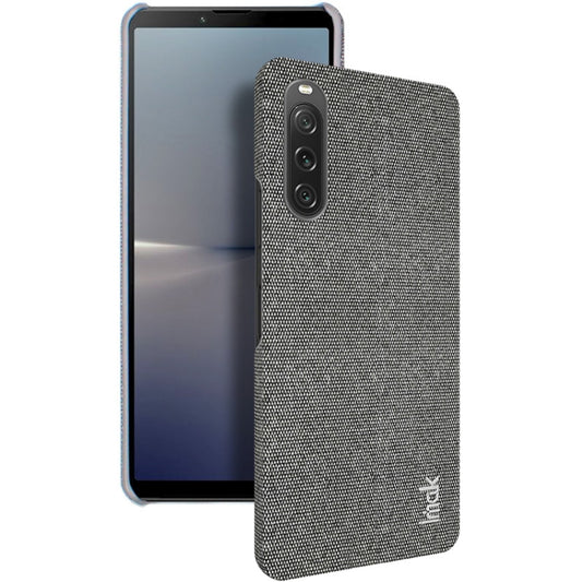 For Sony Xperia 10 V imak Ruiyi Series Cloth Texture PU + PC Phone Case(Dark Grey) - Sony Cases by imak | Online Shopping UK | buy2fix