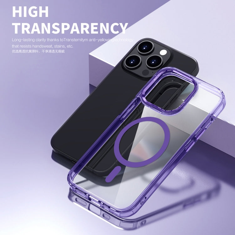 For iPhone 12 Pro Ice Color Magnetic Series PC + Acrylic Magsafe Phone Case(Transparent) - iPhone 12 / 12 Pro Cases by buy2fix | Online Shopping UK | buy2fix