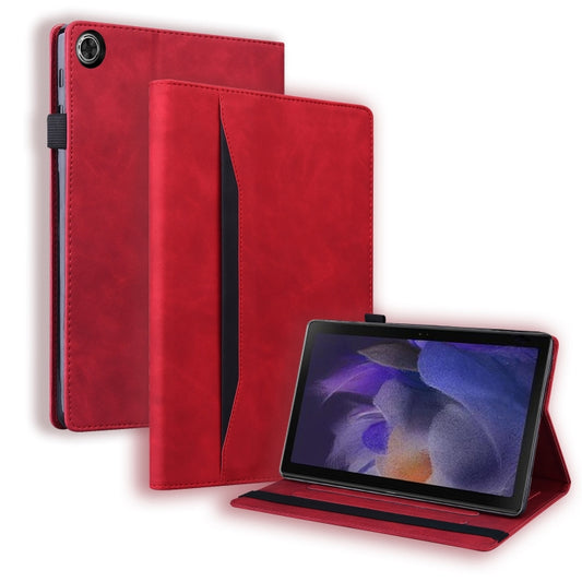 For Samsung Galaxy Tab A9+ Splicing Shockproof Leather Tablet Case(Red) - Galaxy Tab A9+ by buy2fix | Online Shopping UK | buy2fix