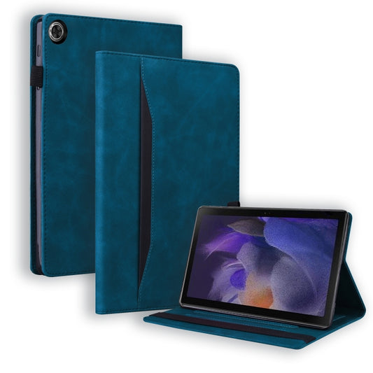 For Samsung Galaxy Tab A9 Splicing Shockproof Leather Tablet Case(Blue) - Galaxy Tab A9 by buy2fix | Online Shopping UK | buy2fix