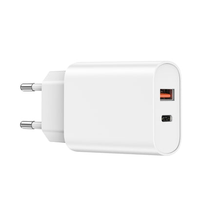 WIWU Wi-U002 Quick Series PD 20W + QC3.0 18W USB Dual Port Travel Fast Charger, EU Plug(White) - USB Charger by WIWU | Online Shopping UK | buy2fix