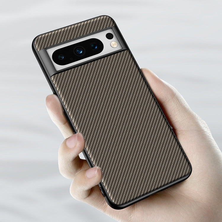 For Google Pixel 9 Ultra-thin Carbon Fiber Texture Printing Phone Case(Gold) - Google Cases by buy2fix | Online Shopping UK | buy2fix