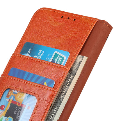 For Google Pixel 9 Pro Nappa Texture Horizontal Flip Leather Phone Case(Orange) - Google Cases by buy2fix | Online Shopping UK | buy2fix