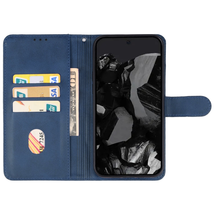 For Google Pixel 9 Pro Leather Phone Case(Blue) - Google Cases by buy2fix | Online Shopping UK | buy2fix