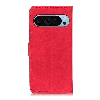 For Google Pixel 9 KHAZNEH Retro Texture Flip Leather Phone Case(Red) - Google Cases by buy2fix | Online Shopping UK | buy2fix