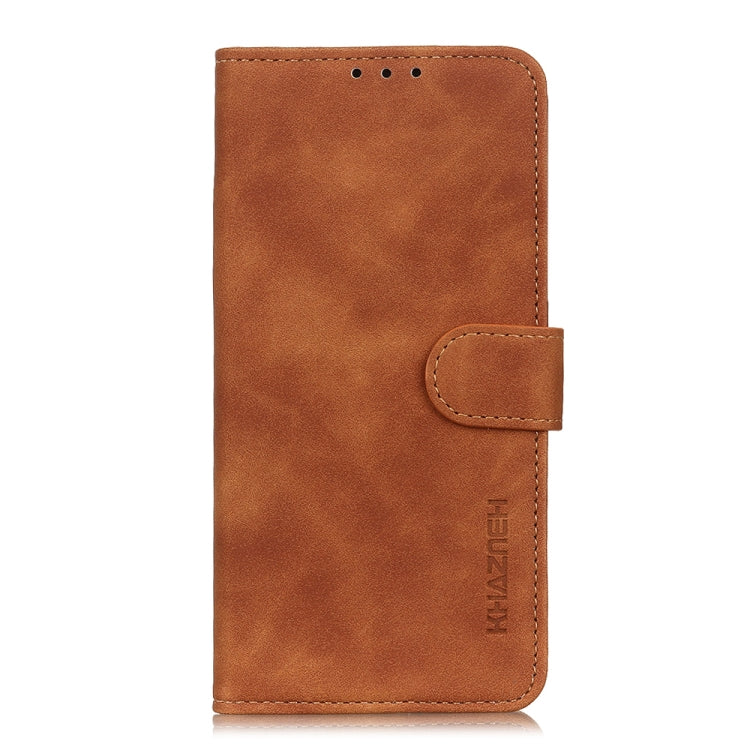 For Google Pixel 9 KHAZNEH Retro Texture Flip Leather Phone Case(Brown) - Google Cases by buy2fix | Online Shopping UK | buy2fix